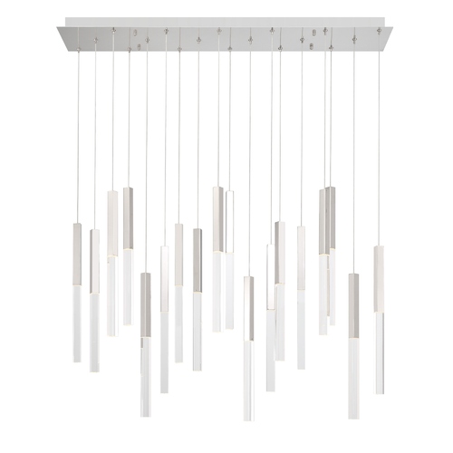Benicio LED Linear Chandelier in Polished Nickel by Eurofase