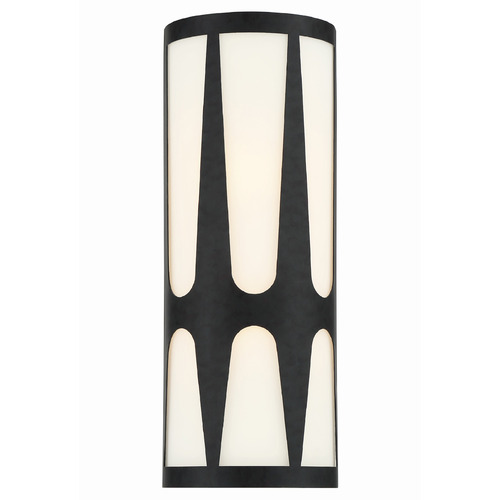 Crystorama Lighting Royston Black LED Sconce