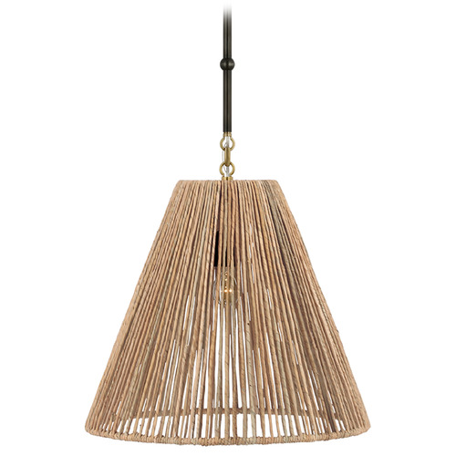 Goodman Bronze Antique Brass Natural Medium Hanging Light