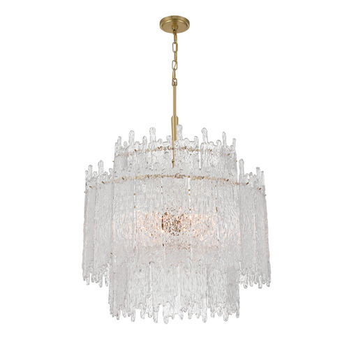 Libby Langdon Ackerly 8-Light Chandelier in Aged Brass by Crystorama