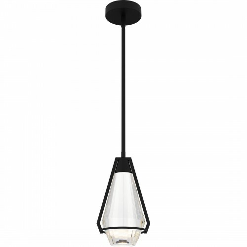 Luca Mini Pendant in Matte Black by Quoizel Lighting