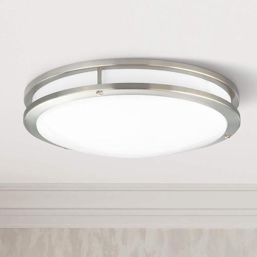 Progress Lighting 14-Inch LED Flush Mount in Brushed Nickel by Progress Lighting P7253-0930K9