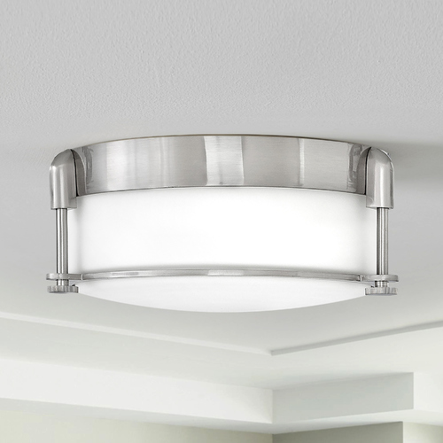 Colbin 12.50-Inch Brushed Nickel Flush Mount by Hinkley Lighting