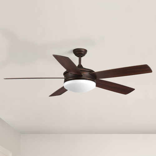 Fresno Antique Bronze LED Ceiling Fan by Progress Lighting