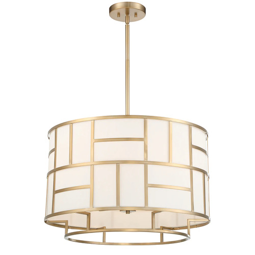 Crystorama Lighting Libby Langdon Danielson Chandelier in Vibrant Gold by Crystorama DAN-406-VG