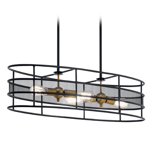 Kichler Lighting Piston 35.75-Inch Black Linear Pendant by Kichler Lighting 43595BK