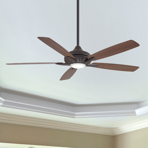 Minka Aire Dyno XL 60-Inch LED Fan in Oil Rubbed Bronze with Reversible Blades F1001-ORB