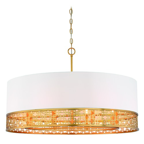 Blairmoor 8-Light Pendant in Honey Gold by Metropolitan Lighting