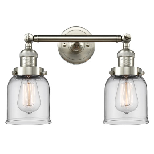 Innovations Lighting Innovations Lighting Small Bell Brushed Satin Nickel Bathroom Light 208-SN-G52