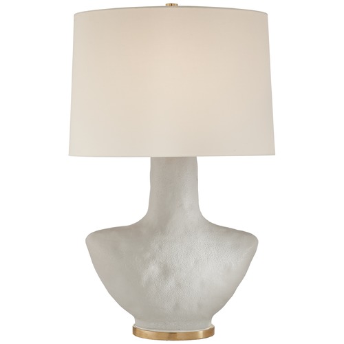 Visual Comfort Signature Collection Kelly Wearstler Armato Table Lamp in Porous White by Visual Comfort Signature KW3612PRWL
