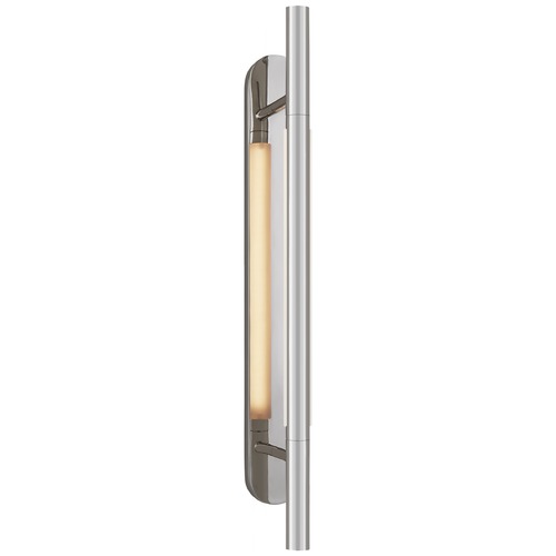 Visual Comfort Signature Collection Kelly Wearstler Rousseau Bracketed Sconce in Nickel by Visual Comfort Signature KW2285PNEC
