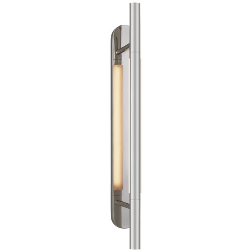 Kelly Wearstler Rousseau Bracketed Sconce in Nickel by Visual Comfort Signature