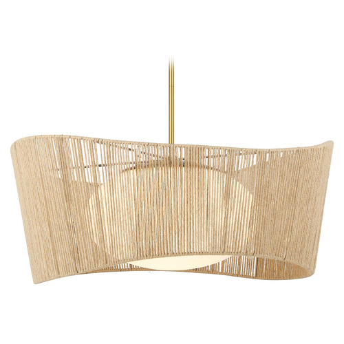Key Largo Soft Brass Pendant by Minka Lavery