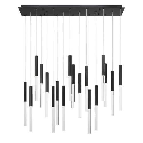 Eurofase Lighting Benicio LED Linear Chandelier in Black by Eurofase 46771-018