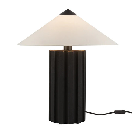 Alora Lighting Ono Matte Black Table Lamp with Coolie Shade
