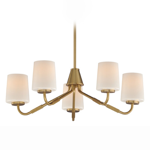 Maxim Lighting Maxim Lighting Durham Natural Aged Brass Chandelier 12696WTNAB