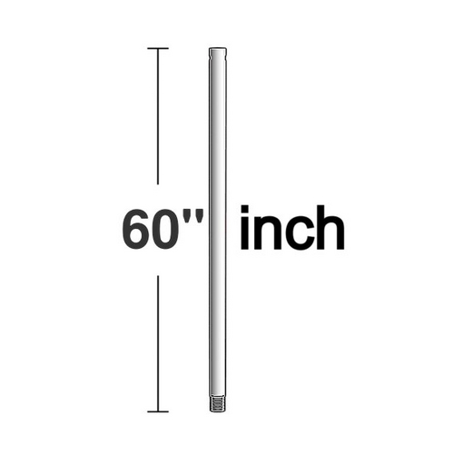 Visual Comfort Fan Collection 60-Inch Downrod in Polished Nickel by VC Fan Collection DR60PN