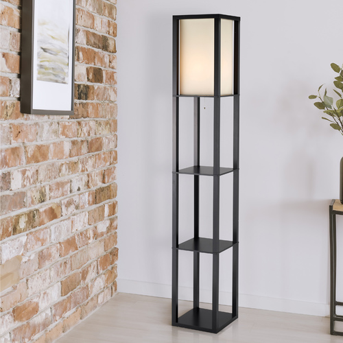Adesso Home Lighting Titan Black Floor Lamp