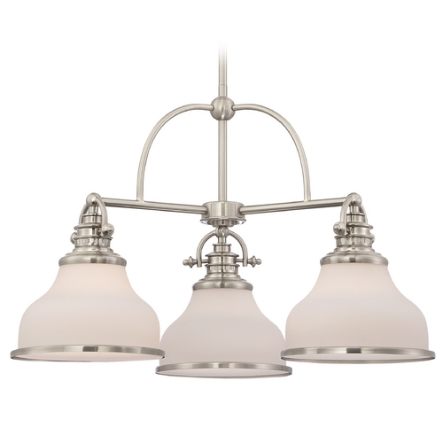 Grant 24-Inch Chandelier in Brushed Nickel by Quoizel Lighting