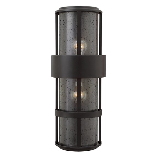 Saturn 20.50-Inch Satin Black Outdoor Wall Light by Hinkley Lighting