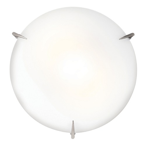 Access Lighting Zenon Brushed Steel LED Flush Mount by Access Lighting 20662LEDDLP-BS/OPL