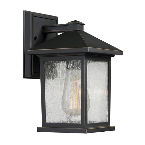 Portland Oil Rubbed Bronze Outdoor Wall Light by Z-Lite