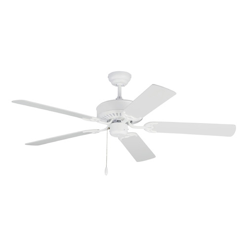 Visual Comfort Fan Collection Visual Comfort Fan Collection Haven 52 Matte White Ceiling Fan Without Light 5HV52RZW