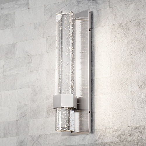 Kuzco Lighting Warwick Crystal Brushed Nickel LED Sconce 3000K by Kuzco Lighting WS54615-BN