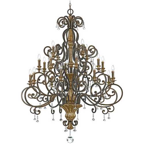 Marquette 20-Light Chandelier in Heirloom by Quoizel Lighting