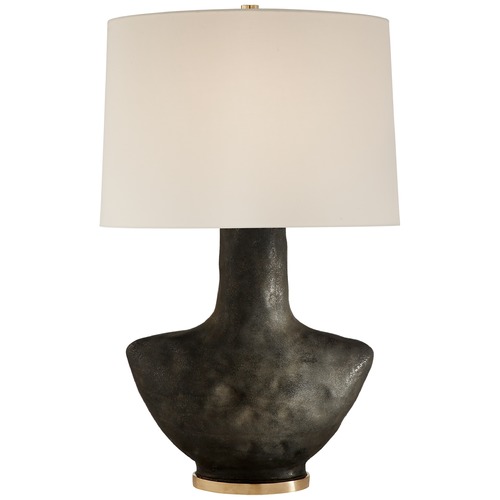 Visual Comfort Signature Collection Kelly Wearstler Armato Table Lamp in Black Metallic by Visual Comfort Signature KW3612SBML