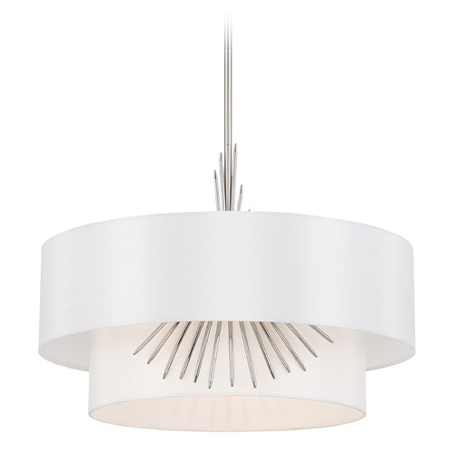 George Kovacs Lighting Gramercy 22-Inch Pendant in Polished Nickel by George Kovacs P5393-613