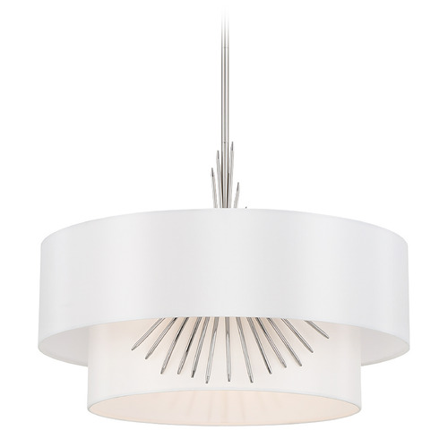 Gramercy 22-Inch Pendant in Polished Nickel by George Kovacs