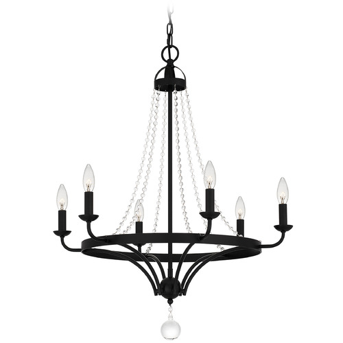 Quoizel Lighting Adelaide Chandelier in Matte Black by Quoizel Lighting ADL5026MBK