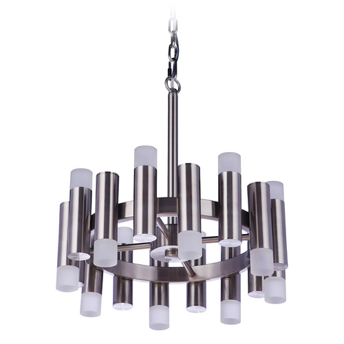 Craftmade Lighting Simple Lux Brushed Polished Nickel LED Mini-Chandelier by Craftmade Lighting 57516-BNK-LED