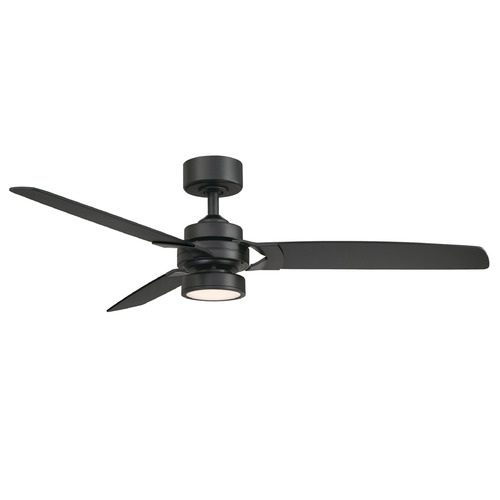 Fanimation Fans Amped Black LED Ceiling Fan with Light