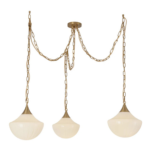 Alora Lighting Farrah Brushed Gold Multi-Light Pendant