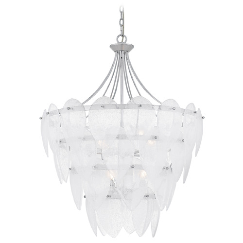 Quoizel Lighting Quoizel Lighting Lilestone Silver Leaf Chandelier QP6766SL
