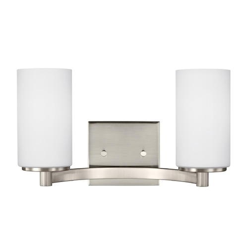 Hettinger 13.50-Inch Vanity Light in Brushed Nickel by Generation Lighting