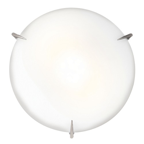 Access Lighting Zenon Brushed Steel LED Flush Mount by Access Lighting 20661LEDDLP-BS/OPL