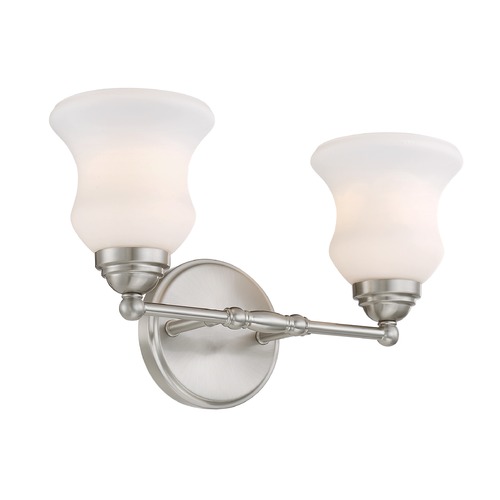 Faina Brushed Nickel Bathroom Light by Lite Source Lighting