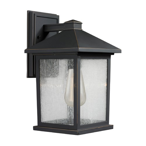 Portland Oil Rubbed Bronze Outdoor Wall Light by Z-Lite