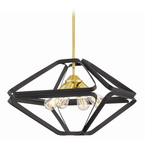 Quoizel Lighting Dorsey Western Bronze 4-Light Pendant by Quoizel Lighting QF5115WT