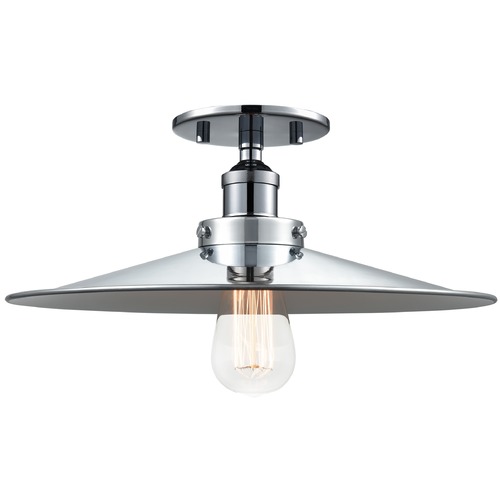 Bulstrodes Workshop Chrome Semi-Flush Mount by Matteo Lighting