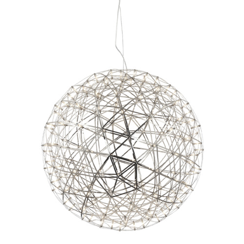 Manhattan 37-Inch LED Orb Chandelier in Chrome by Matteo Lighting