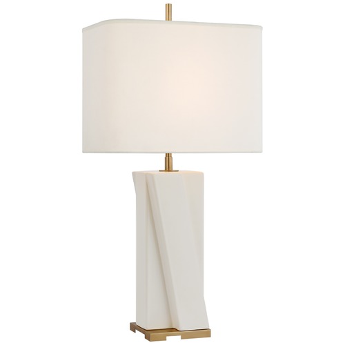 Visual Comfort Signature Collection Thomas OBrien Niki Table Lamp in Ivory by Visual Comfort Signature TOB3681IVOL