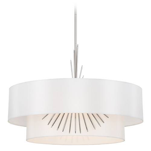 Gramercy 26-Inch Pendant in Polished Nickel by George Kovacs