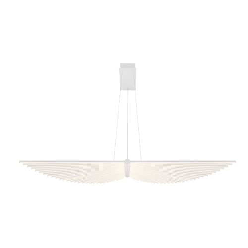 Seraph 59-Inch LED Linear Chandelier in White by Eurofase