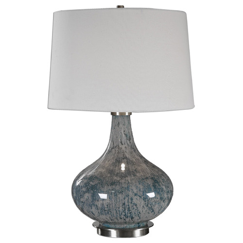 Celinda Blue Grey Glass Lamp by Uttermost Lighting