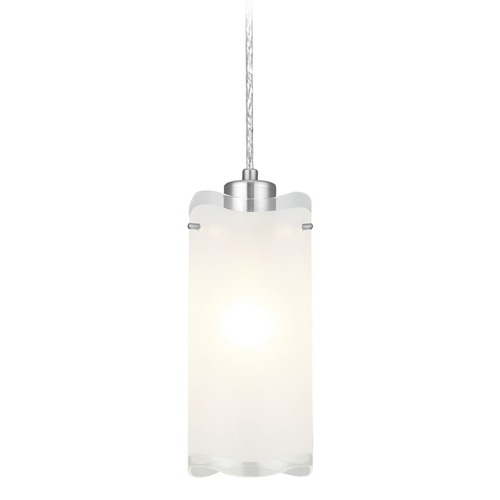 Eglo Lighting Eglo Felice Matte Nickel Mini-Pendant Light with Cylindrical Shade 90338A