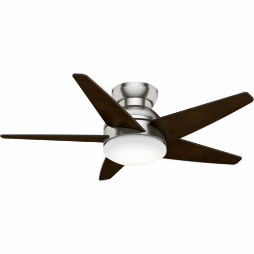 Isotope 44-Inch LED Hugger Fan in Brushed Nickel by Casablanca Fan Co